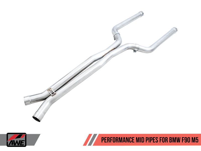 AWE Tuning, AWE Tuning 18-19 BMW F90 M5 Non-Resonated Performance Mid Pipes