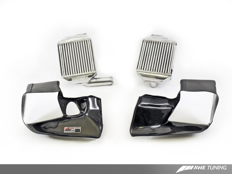 AWE Tuning, AWE Tuning Audi 2.7T Performance Intercooler Kit - w/Carbon Fiber Shrouds