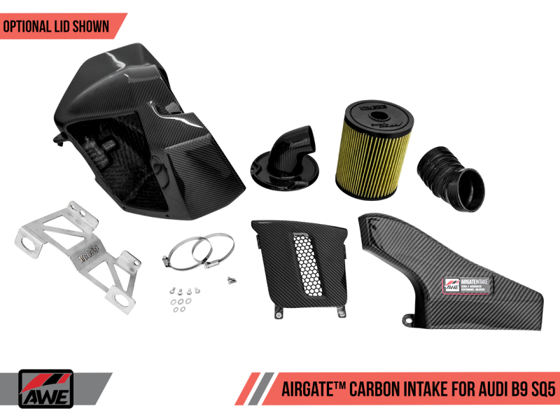 AWE Tuning, AWE Tuning Audi B9 SQ5 3.0T AirGate Carbon Fiber Intake w/ Lid