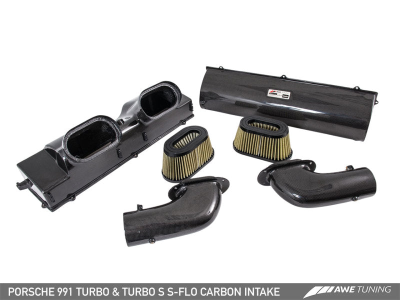 AWE Tuning, AWE Tuning Porsche 991 (991.2) Turbo and Turbo S S-FLO Carbon Intake