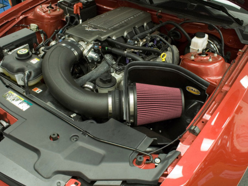 Airaid, Airaid 2010 Ford Mustang GT 4.6L (No MVT) MXP Intake System w/ Tube (Oiled / Red Media)