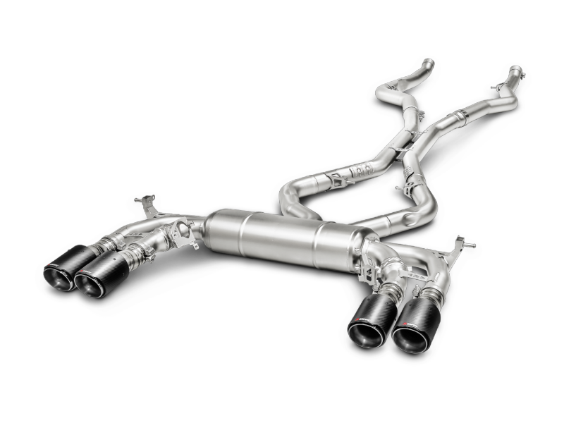 Akrapovic, Akrapovic 15-17 BMW X5M (F85) Evolution Line Cat Back (Titanium) w/ Carbon Tips