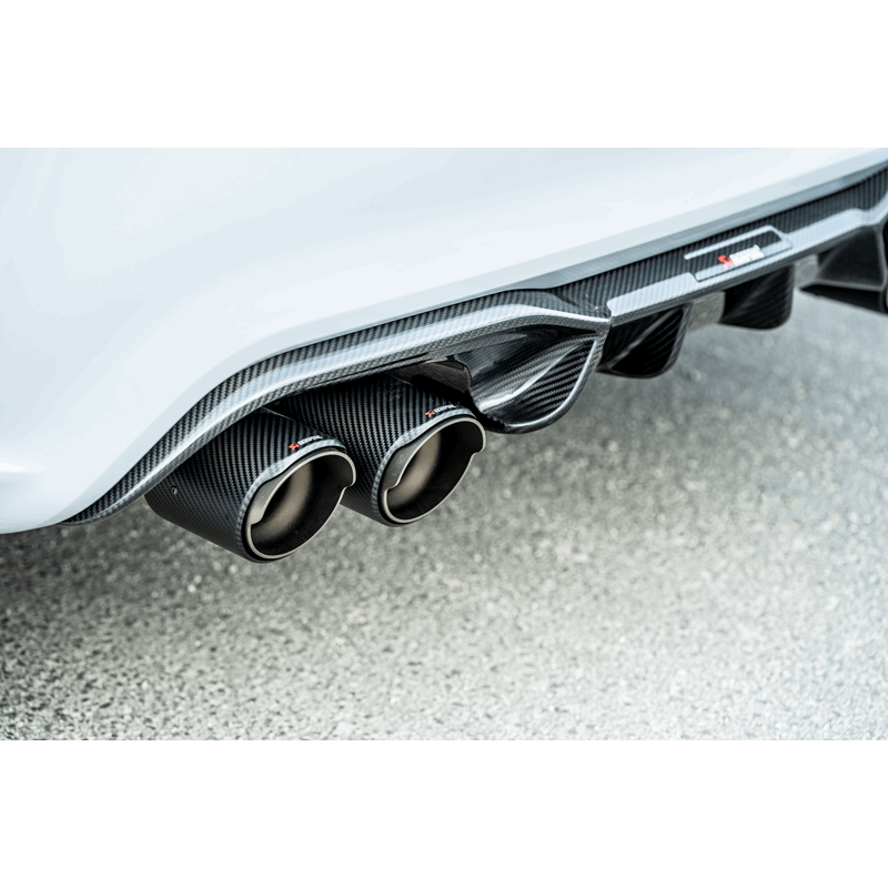 Akrapovic, Akrapovic 2018+ BMW M2 Competition/M2 CS (F87N) Slip-On Line (Titanium) w/Carbon Fiber Tips