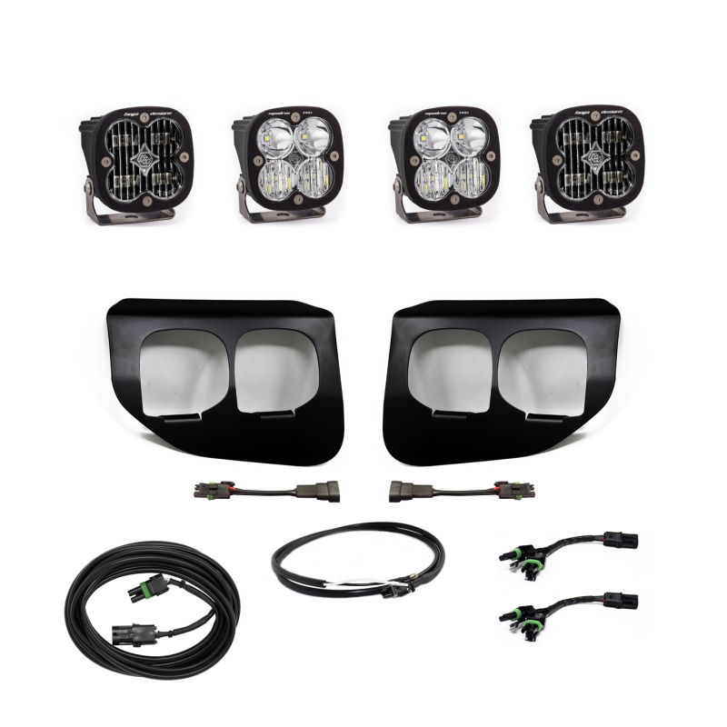 Baja Designs, Baja Designs Ford Super Duty (20-On) Fog Lights Dual FPK SAE/Pro DC Baja Designs w/Upfitter