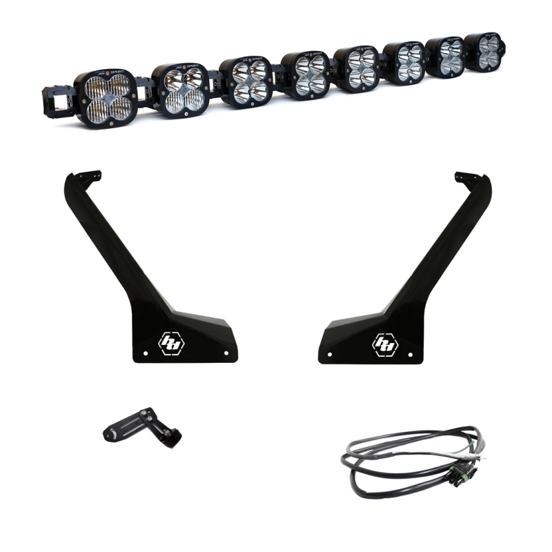 Baja Designs, Baja Designs Jeep JL/JT Roof Bar LED Light Kit 8 XL Linkable w/ Upfitter