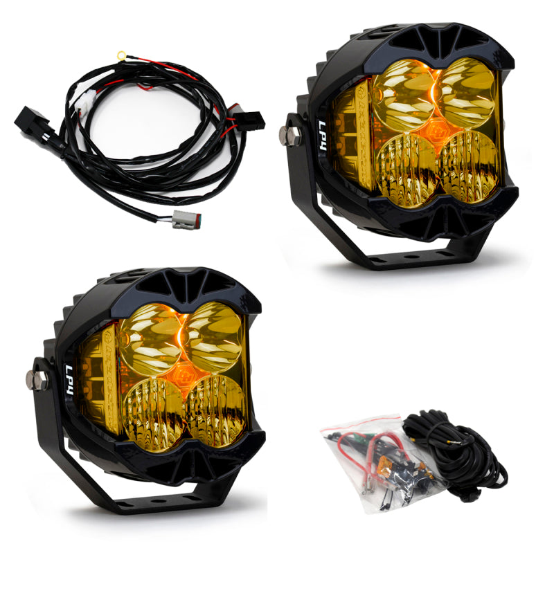 Baja Designs, Baja Designs LP4 Pro Driving/Combo LED - Amber (Pair)