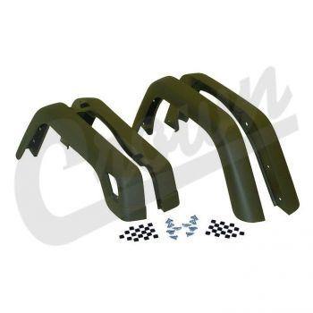 Crown Automotive, Crown Automotive - Plastic Black Fender Flare Kit - 55254918K