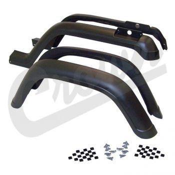 Crown Automotive, Crown Automotive - Plastic Black Fender Flare Kit - 5AHK