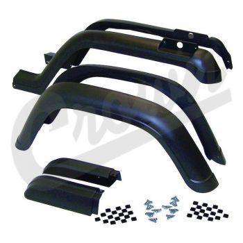 Crown Automotive, Crown Automotive - Plastic Black Fender Flare Kit - 5AHK6