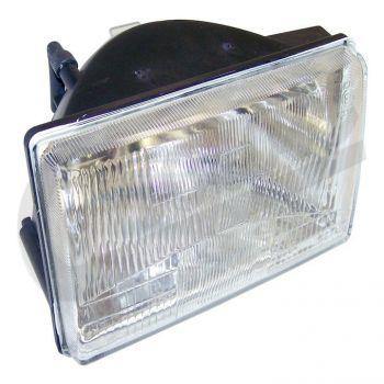 Crown Automotive, Crown Automotive - Plastic Black Headlight - 55054833