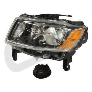 Crown Automotive, Crown Automotive - Plastic Black Headlight - 68110997AD