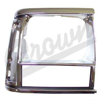 Crown Automotive, Crown Automotive - Plastic Black Headlight Bezel - 55034078