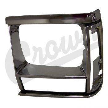 Crown Automotive, Crown Automotive - Plastic Black Headlight Bezel - 55034079