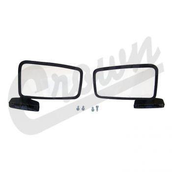 Crown Automotive, Crown Automotive - Plastic Black Mirror Set - 55027207K