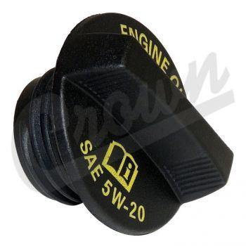 Crown Automotive, Crown Automotive - Plastic Black Oil Filler Cap - 53013775AB