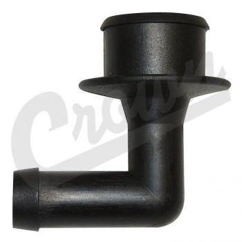 Crown Automotive, Crown Automotive - Plastic Black Pcv Valve Elbow - 53030497