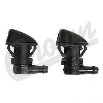 Crown Automotive, Crown Automotive - Plastic Black Windshield Washer Nozzle Set - 55079049K