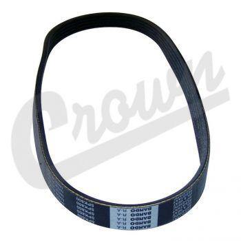 Crown Automotive, Crown Automotive - Rubber Black Accessory Drive Belt - 4723345