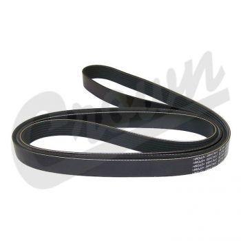 Crown Automotive, Crown Automotive - Rubber Black Accessory Drive Belt - 53010277