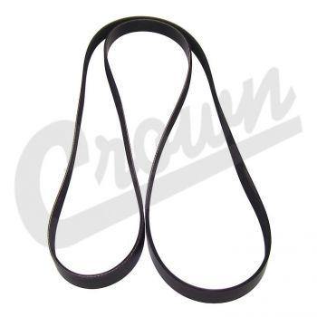 Crown Automotive, Crown Automotive - Rubber Black Accessory Drive Belt - 53013676AB