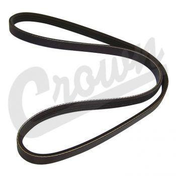 Crown Automotive, Crown Automotive - Rubber Black Accessory Drive Belt - Q4040382