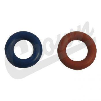 Crown Automotive, Crown Automotive - Rubber Blue Fuel Injector O-Ring Kit - 68080831AA