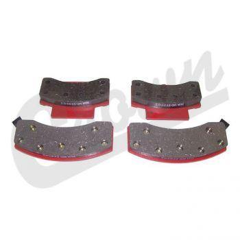 Crown Automotive, Crown Automotive - Semi-Metallic Red Brake Pad Set - 4886279AA