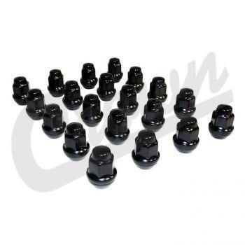 Crown Automotive, Crown Automotive - Steel Black Lug Nut Kit - 4006956BLKK