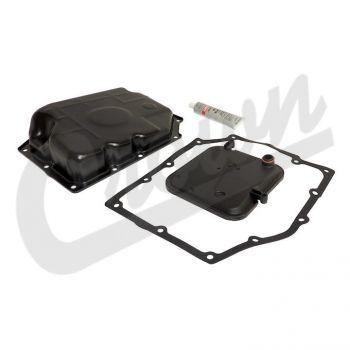 Crown Automotive, Crown Automotive - Steel Black Transmission Pan Kit - 52852912K