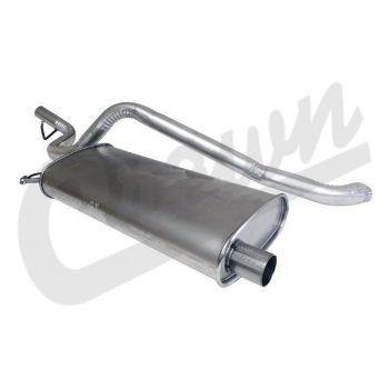 Crown Automotive, Crown Automotive - Steel Unpainted Muffler & Tailpipe - 52022039